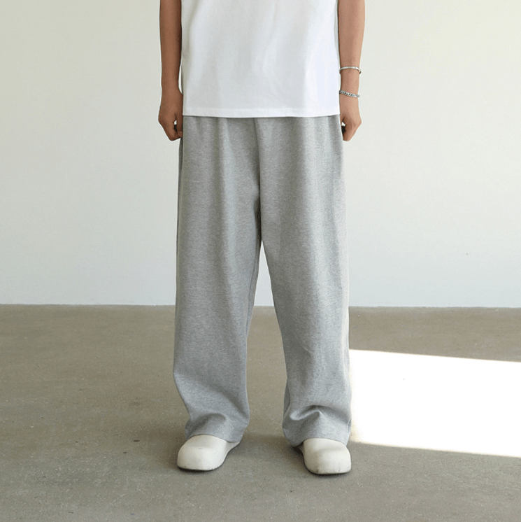 Wide Sweatpants Heren – Comfortabele Wijde Joggingbroek van Katoen in 2 Kleuren
