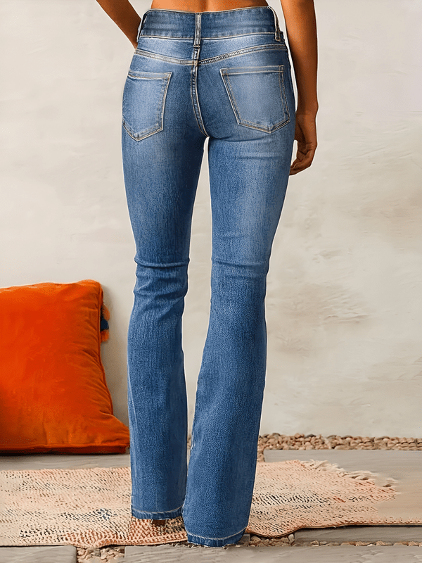 High-Waist Flared Jeans – Retro Stijl met Modern Comfort