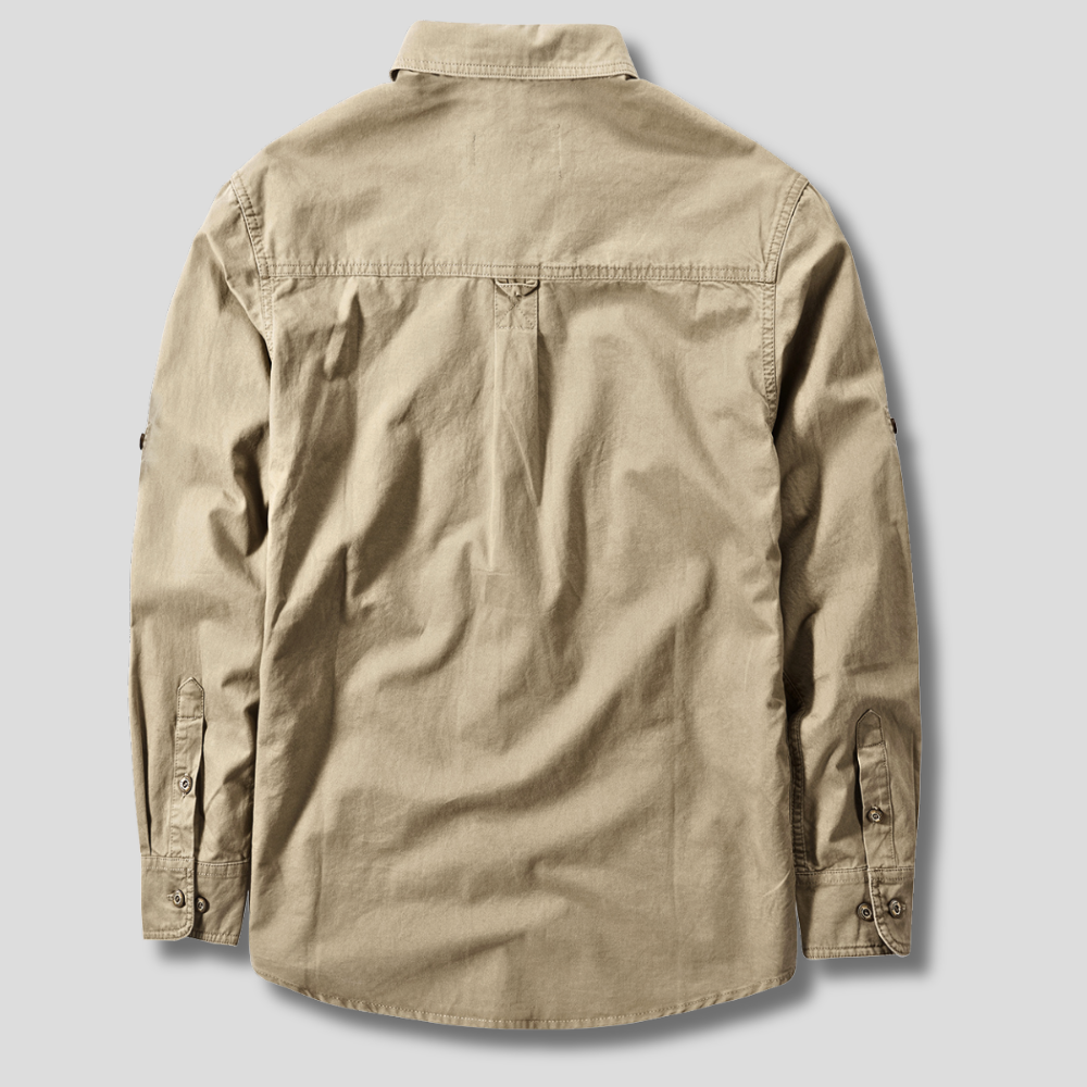 Cargo Shirt Heren – Robuust Katoen, Werkstijl & Comfortabele Pasvorm
