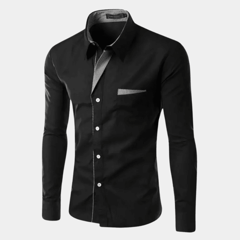 Slim-Fit Overhemd voor Heren – Ademend, Strijkvrij & Veelzijdig Zakelijk-Casual