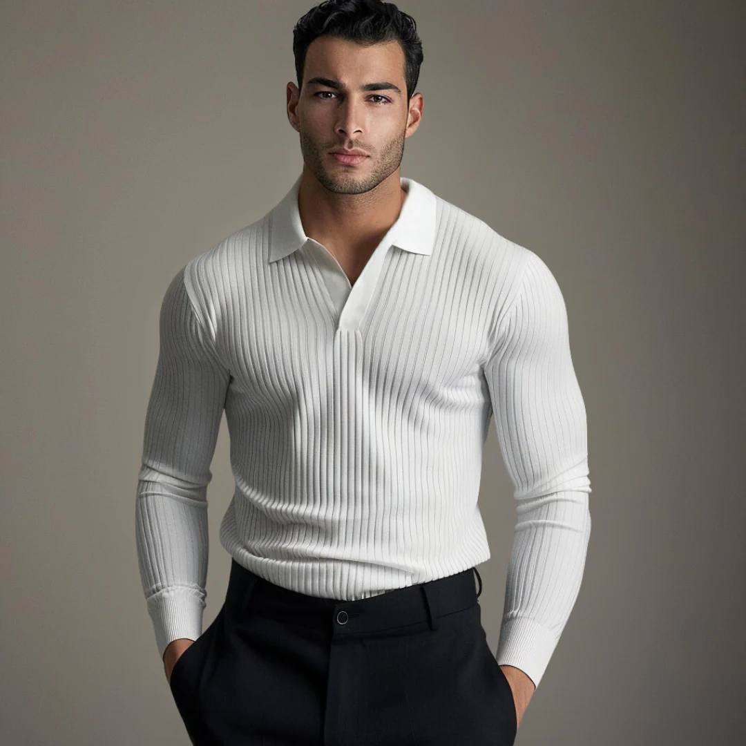 Open Kraag Shirt Heren & Dames – Lichtgewicht Lange Mouwen Casual Elegantie