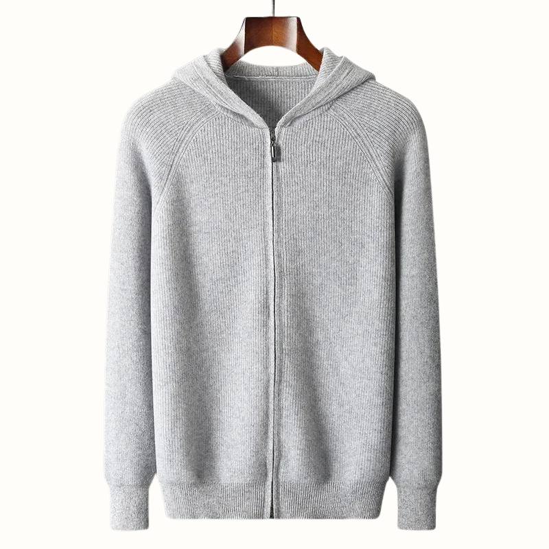 Luxe Cashmere Heren Hoodie – Zachte & Warme Hoodie van Kasjmier en Merino Wol