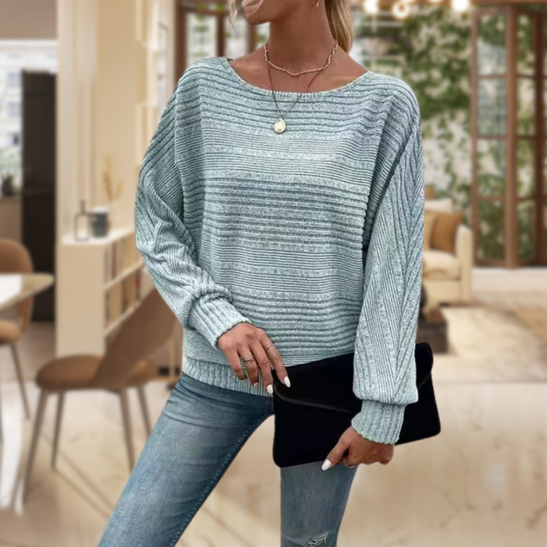 Textuur Pullover voor Dames – Modern, Comfortabel & Stijlvol