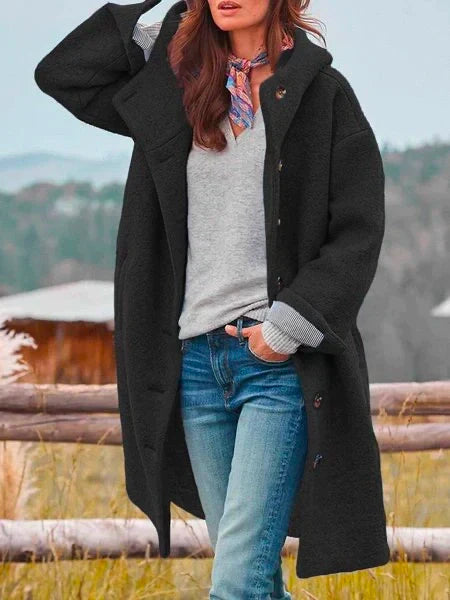 Oversized Warme Jas met Capuchon – Stijlvol, Comfortabel & Perfect voor Herfst en Winter