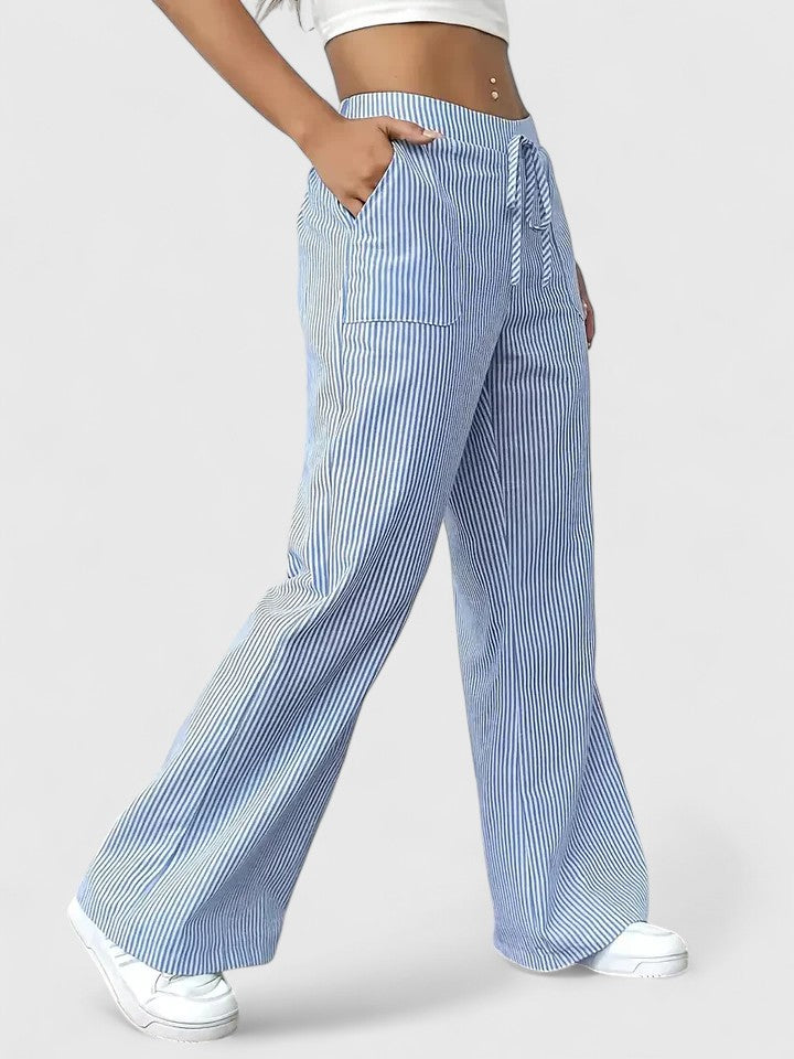 Comfortabele Wijde Broek voor Dames – Elegante Pasvorm & Stijlvolle Details