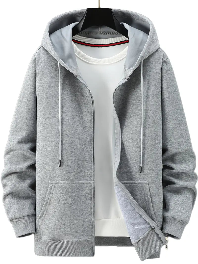 Lichtgewicht Hoodie met Rits voor Dames en Heren – Casual Alledaags Vest met Zakken