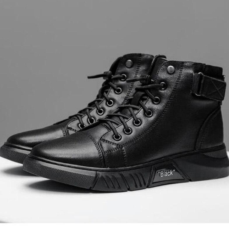 Comfortabele Leren Enkelboots voor Heren – Ademend, Schokdempend & Stijlvol
