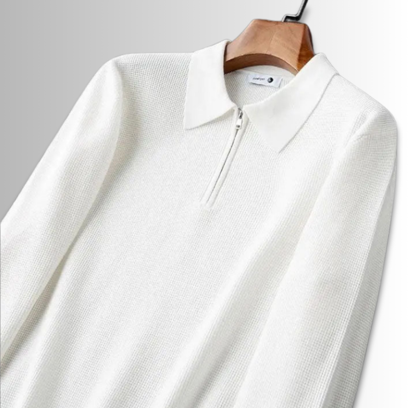 Executive Knitted Polo – Luxe Gebreide Polo voor Stijlvolle en Comfortabele Looks