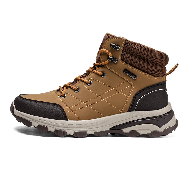 Orthopedische Heren Werk- & Wandelschoenen – Brede Neus, Enkel- & Voetboogondersteuning, Waterdicht & Anti-Slip