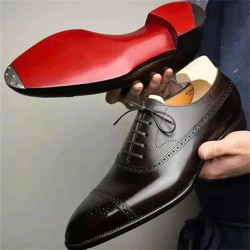 Oxford Royal Brogue – Luxe Heren Schoenen van Echt Leer met Brogue Details