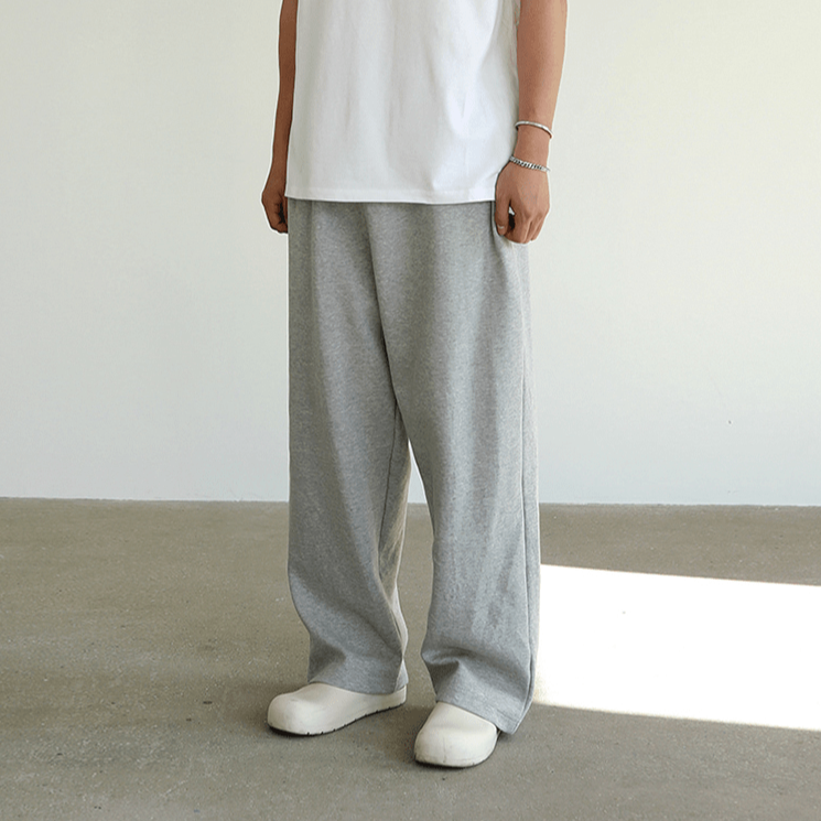 Wide Sweatpants Heren – Comfortabele Wijde Joggingbroek van Katoen in 2 Kleuren