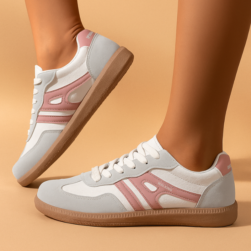 Stijlvolle Dames Orthopedische Slip-On Schoenen met Boogondersteuning en Gevoerde Zool voor Dagelijks Comfort