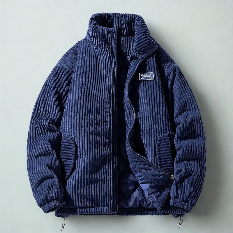 Corduroy Gequiltte Jas – Warme & Stijlvolle Jas voor Heren en Dames