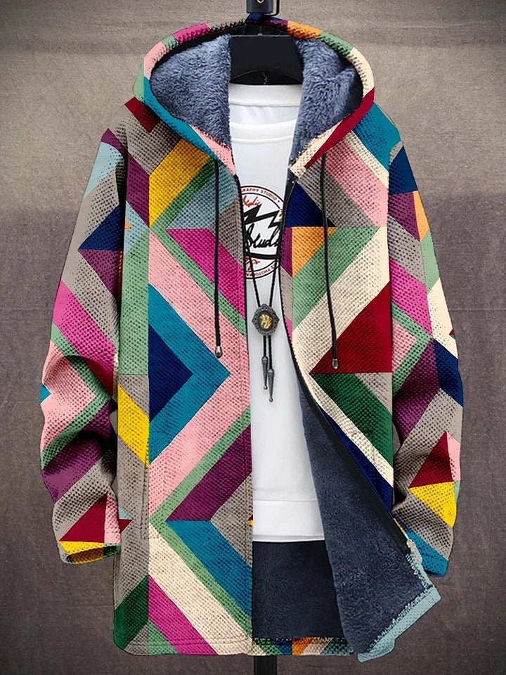 Luxe Gebreid Vest met Kunstzinnige Print – Zacht Damesvest voor Alle Seizoenen