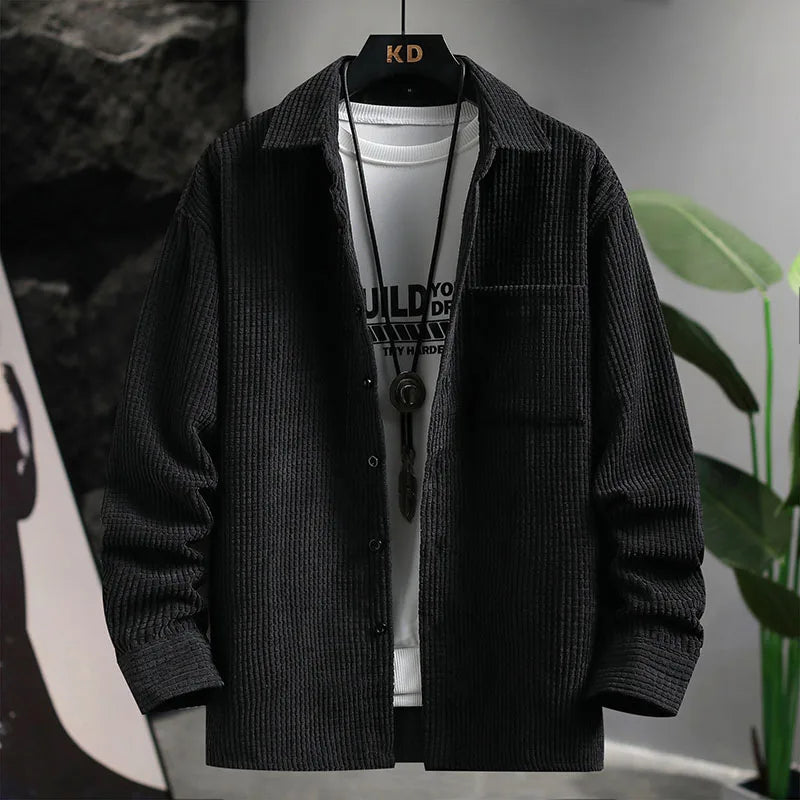 Corduroy Button Up – Stijlvol, Zacht & Ademend Overshirt voor Elk Seizoen