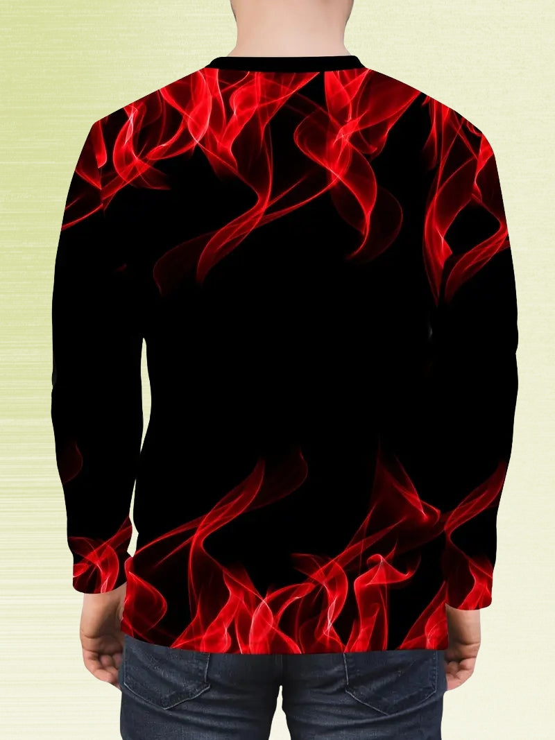 Casual Lange Mouwen Shirt met Ronde Hals – Comfortabel, Stijlvol & Veelzijdig