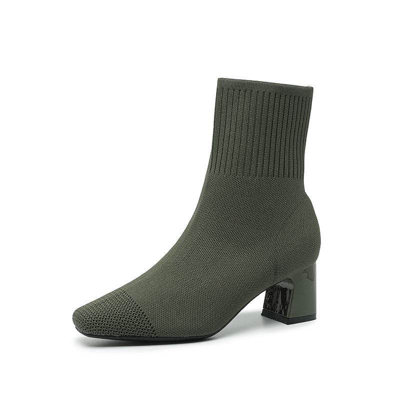 Bottines Tendance Tricotées – Elegante en Comfortabele Gebreide Enkellaarsjes voor Dames