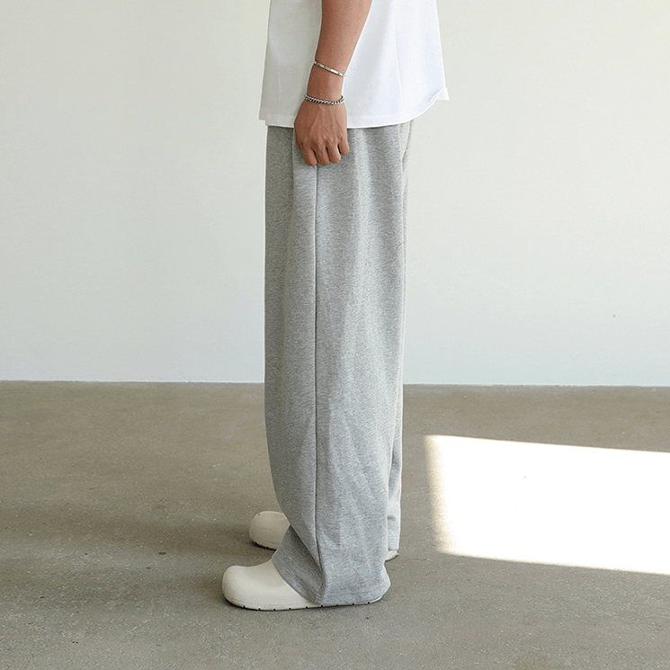 Wide Sweatpants Heren – Comfortabele Wijde Joggingbroek van Katoen in 2 Kleuren