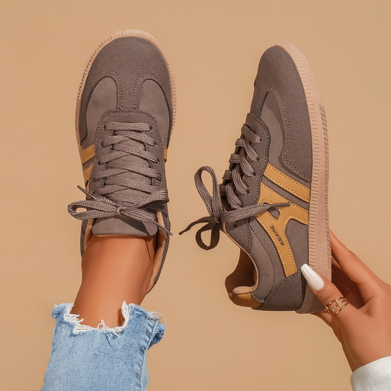 Stijlvolle Dames Orthopedische Slip-On Schoenen met Boogondersteuning en Gevoerde Zool voor Dagelijks Comfort