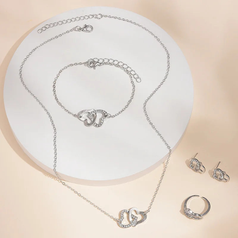 Romantische Sieradenset voor Dames – Elegante Oorbellen & Ketting als Betekenisvol Cadeau