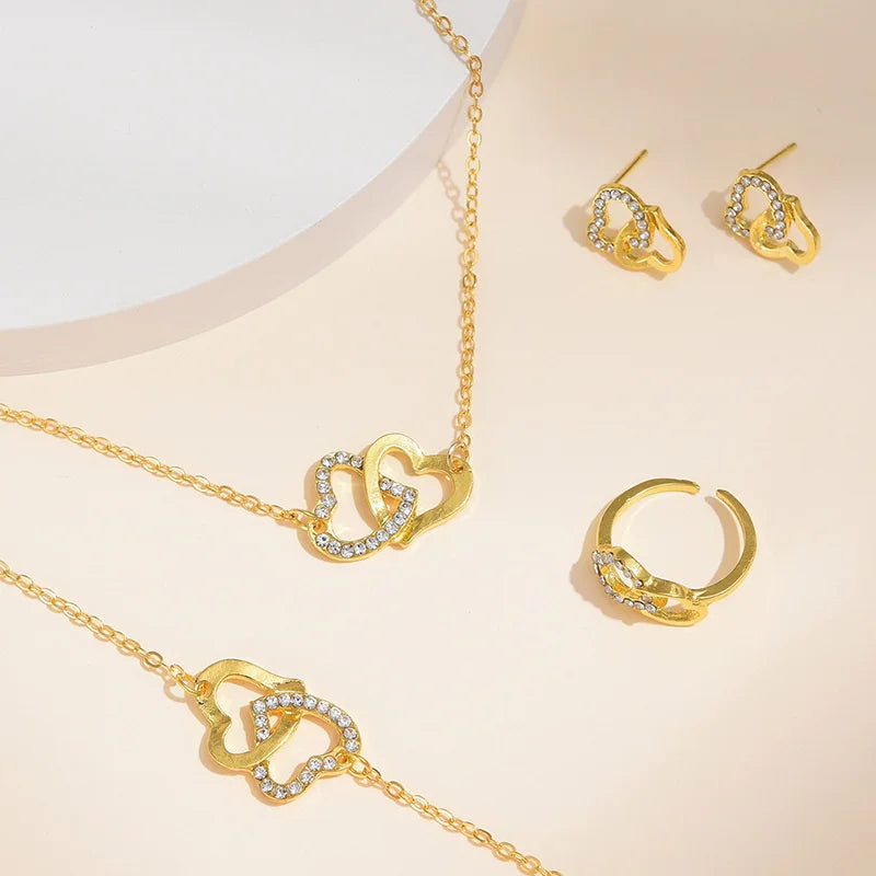 Romantische Sieradenset voor Dames – Elegante Oorbellen & Ketting als Betekenisvol Cadeau