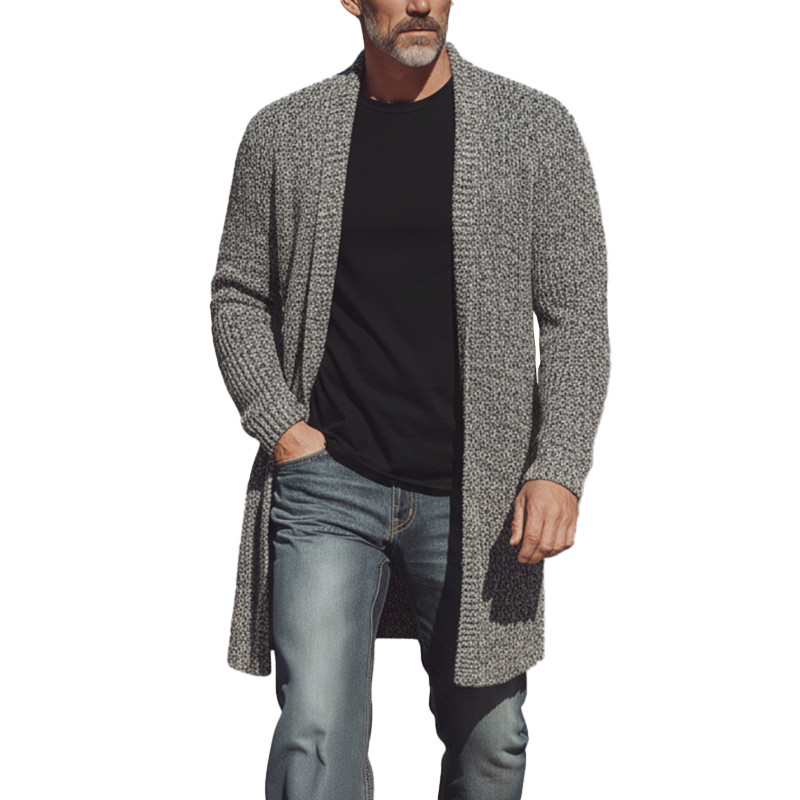 Heren Gebreid Vest – Halflang, Modieus & Comfortabel voor Herfst en Winter