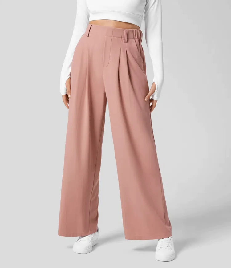 Dames Hoge Taille Slim Fit Broek – Comfortabel, Elegant & Flatterend voor Alle Lichaamsvormen