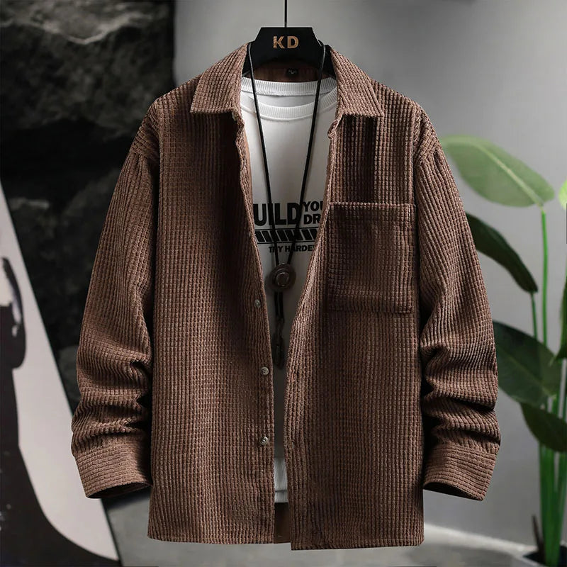 Corduroy Button Up – Stijlvol, Zacht & Ademend Overshirt voor Elk Seizoen