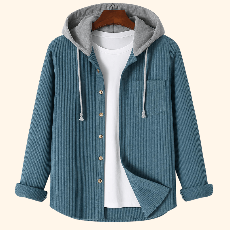 Corduroy Hoodie voor Heren – Trendy, Comfortabele & Warme Hoodie met Zachte Ribstof