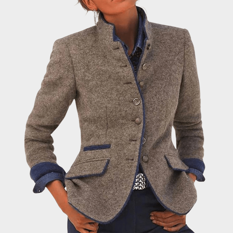 Elegante Damesjas met Lange Mouwen – Minimalistisch, Comfortabel & Stijlvol