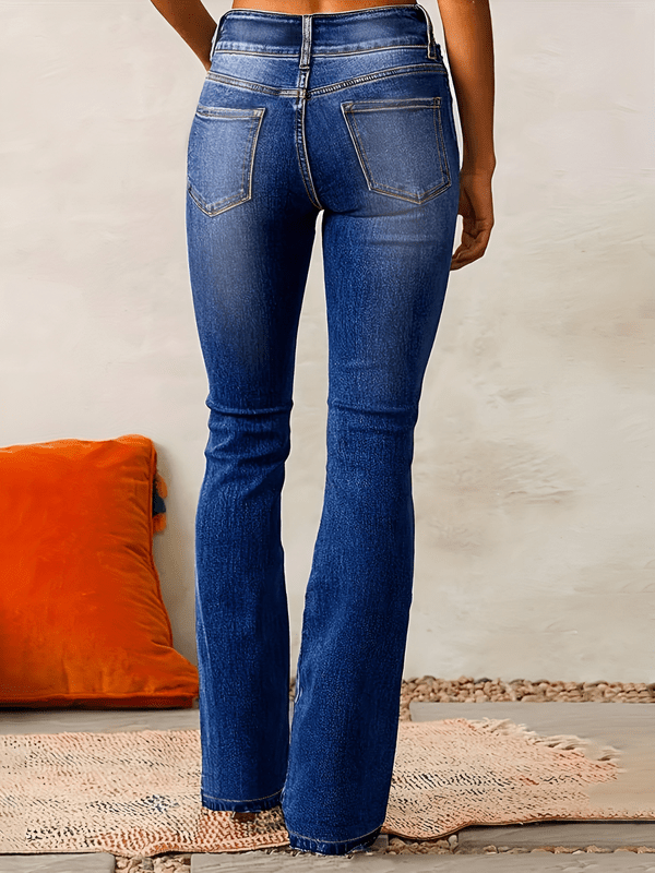 High-Waist Flared Jeans – Retro Stijl met Modern Comfort