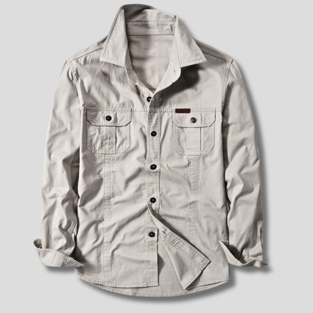 Cargo Shirt Heren – Robuust Katoen, Werkstijl & Comfortabele Pasvorm