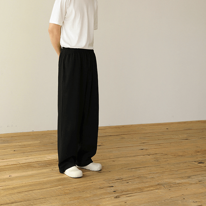 Wide Sweatpants Heren – Comfortabele Wijde Joggingbroek van Katoen in 2 Kleuren