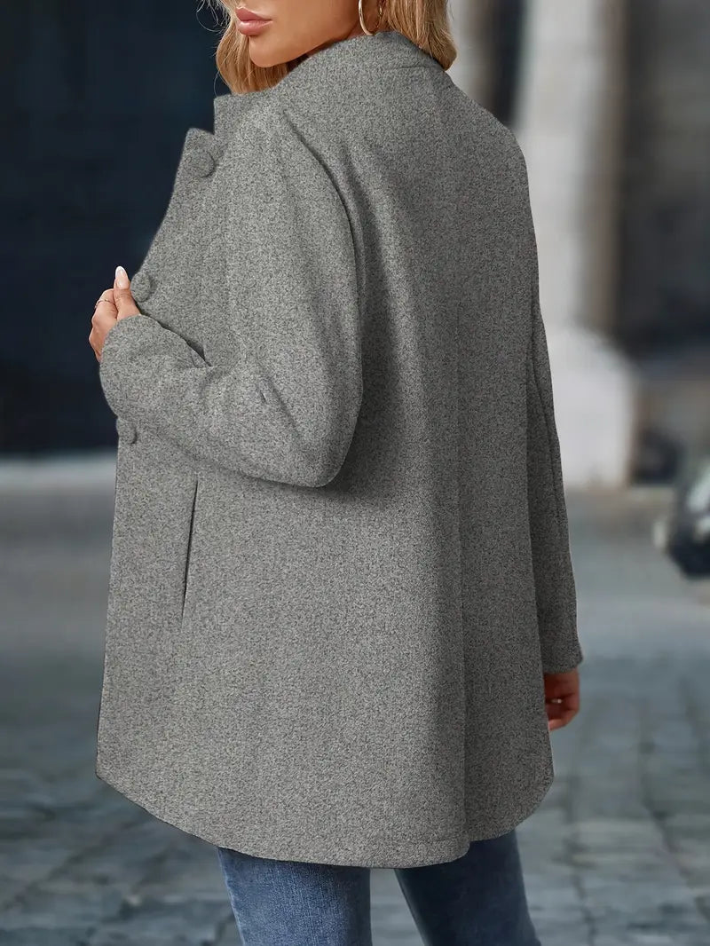 Modieuze Effen Blazer – Tijdloos & Elegant Damesjack voor Werk en Casual Stijl