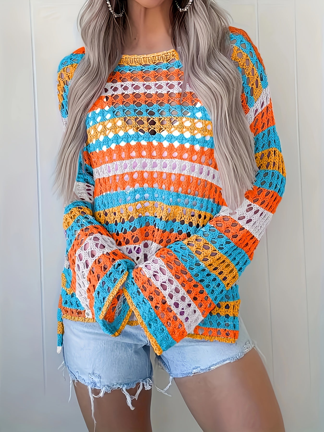 Tie-Dye Mesh Haaktop