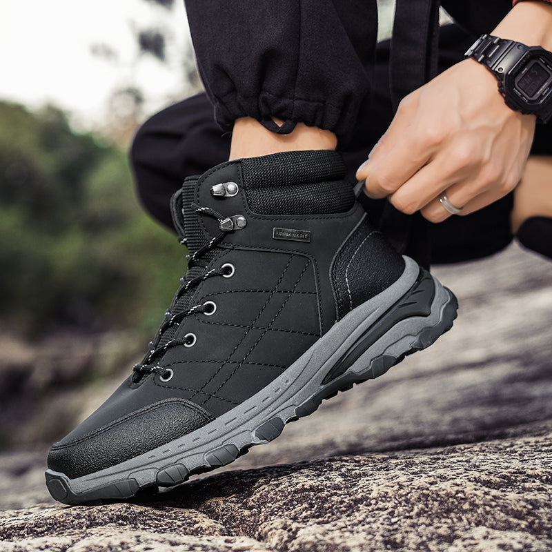 Orthopedische Heren Werk- & Wandelschoenen – Brede Neus, Enkel- & Voetboogondersteuning, Waterdicht & Anti-Slip