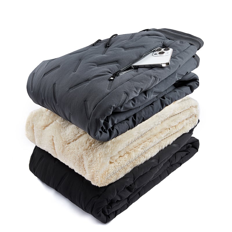 Heren Winter Broek met Fleece Voering – Warme Waterdichte Broek met Elastische Taille