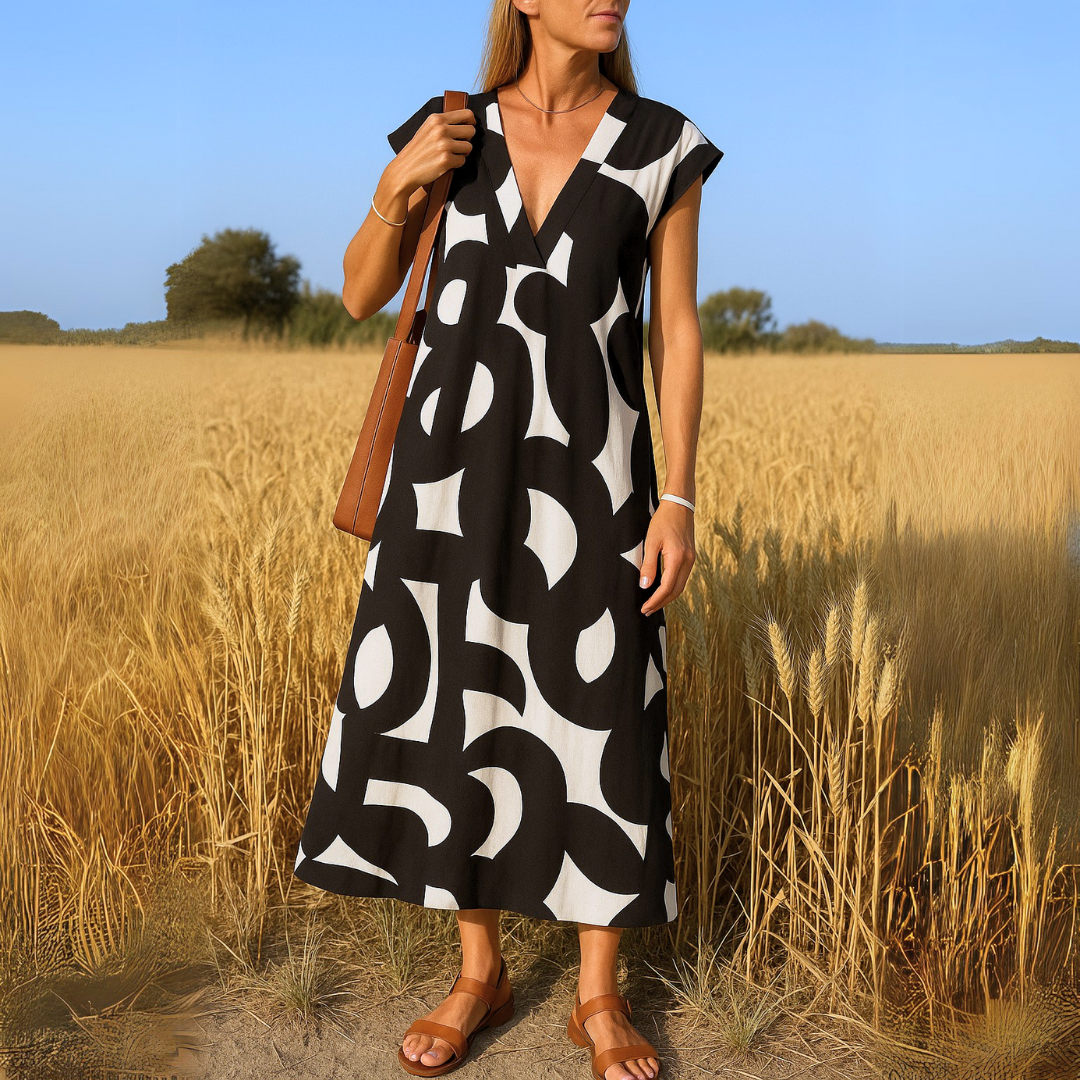 V-loops Jurk – Elegante V-hals Jurk | Lichtgewicht & Comfortabel