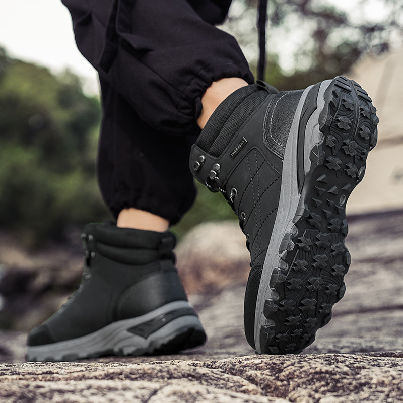 Orthopedische Heren Werk- & Wandelschoenen – Brede Neus, Enkel- & Voetboogondersteuning, Waterdicht & Anti-Slip