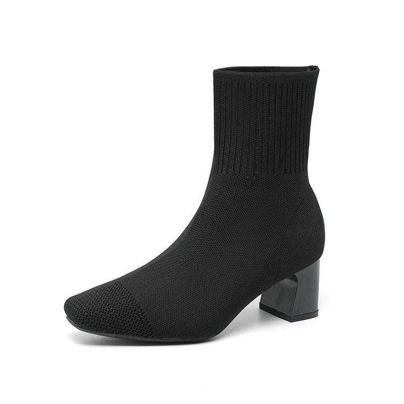 Bottines Tendance Tricotées – Elegante en Comfortabele Gebreide Enkellaarsjes voor Dames