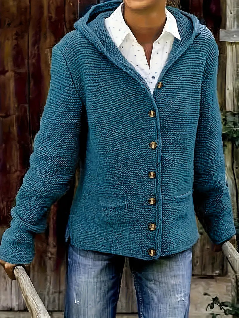 Elegante Gebreide Vest met Kap – Comfort, Stijl & Veelzijdigheid