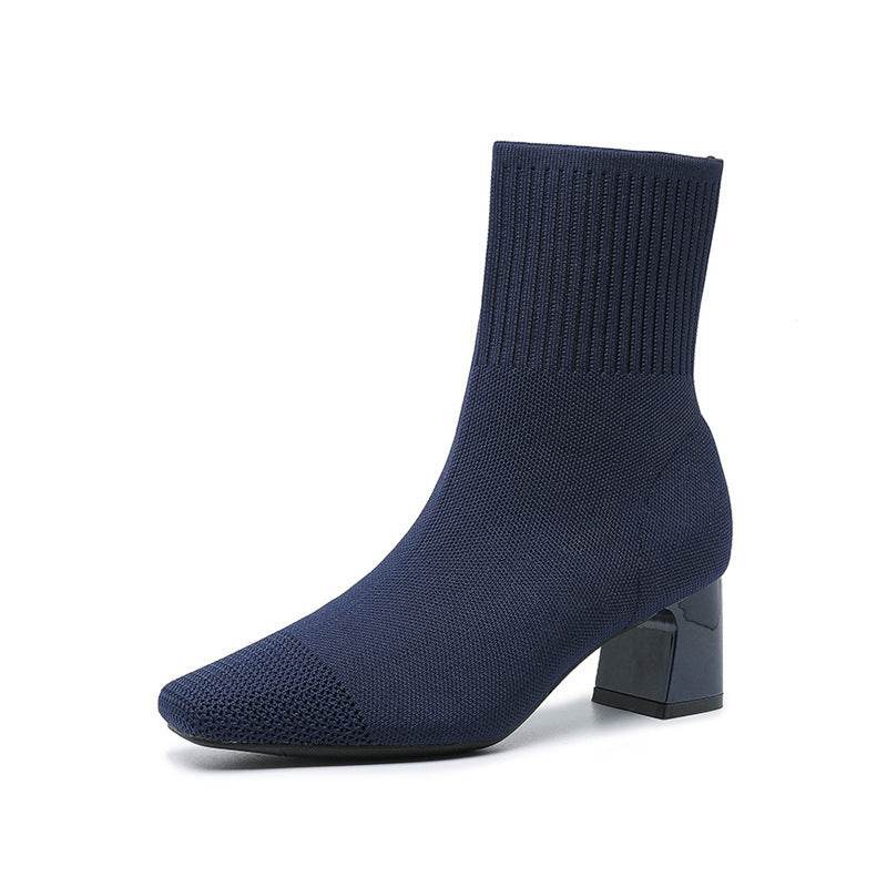 Bottines Tendance Tricotées – Elegante en Comfortabele Gebreide Enkellaarsjes voor Dames