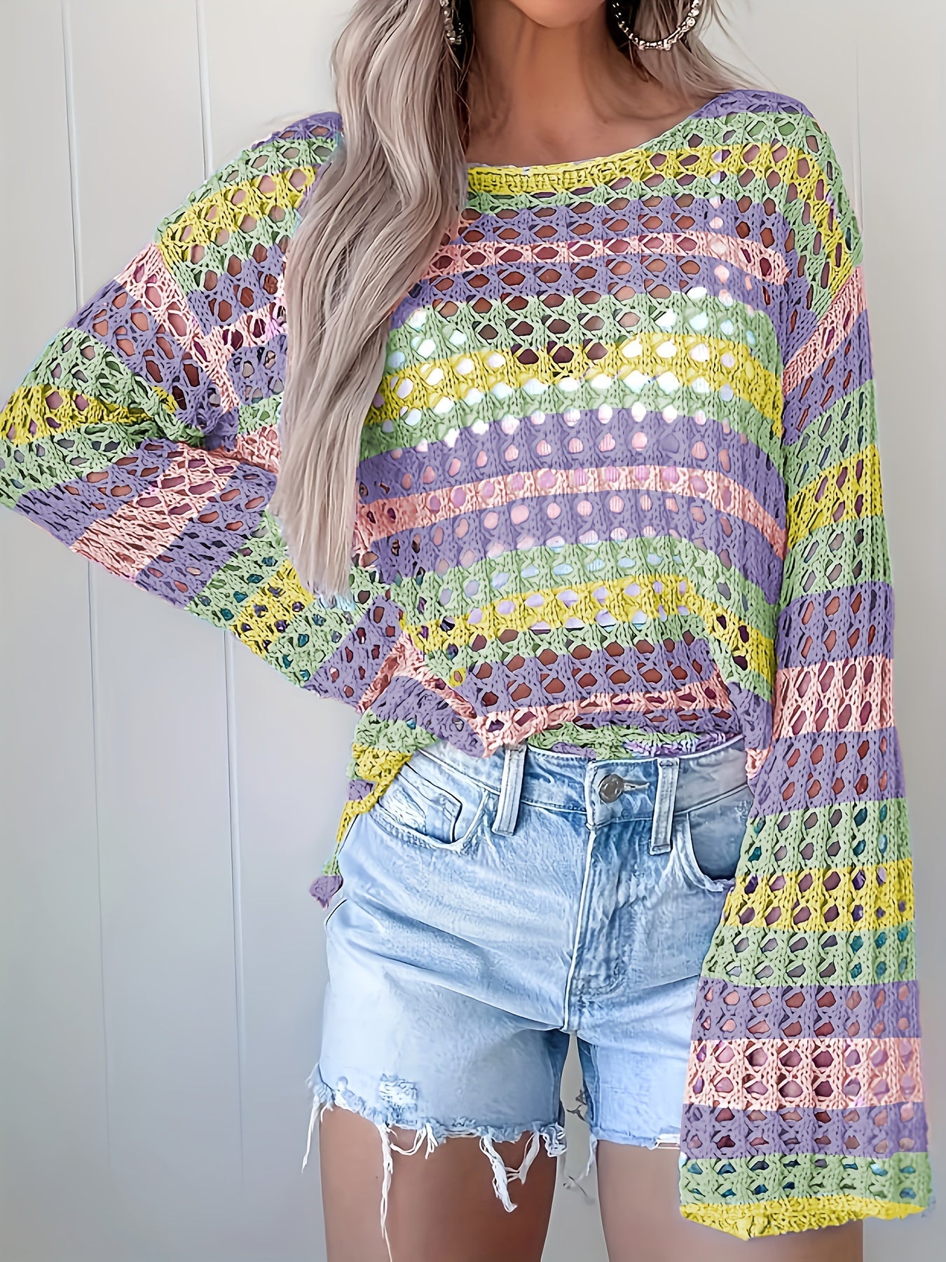 Tie-Dye Mesh Haaktop