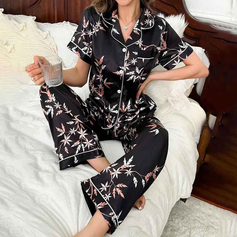 Women's Silk Pajama Set