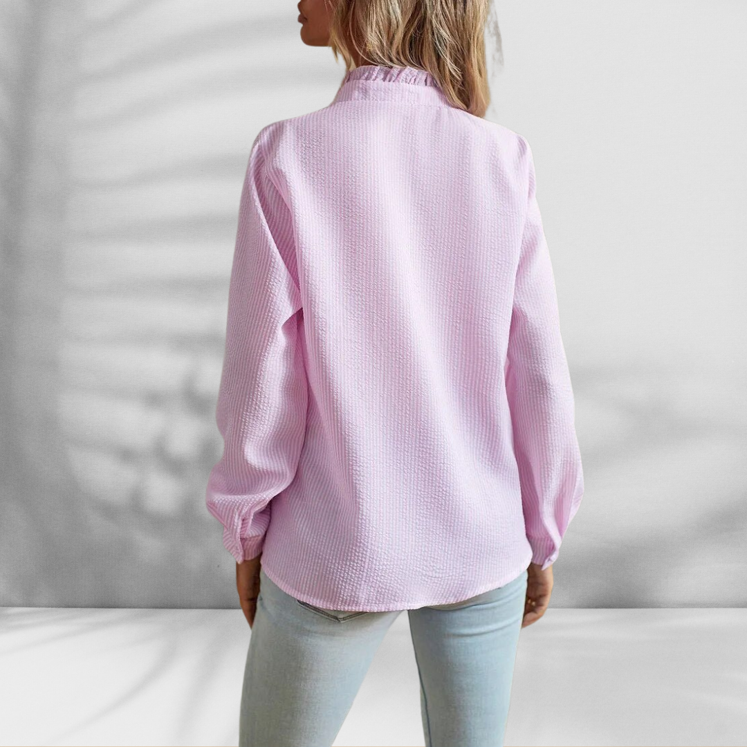 Blouse met Volantdetails – Elegant, Vrouwelijk & Tijdloos