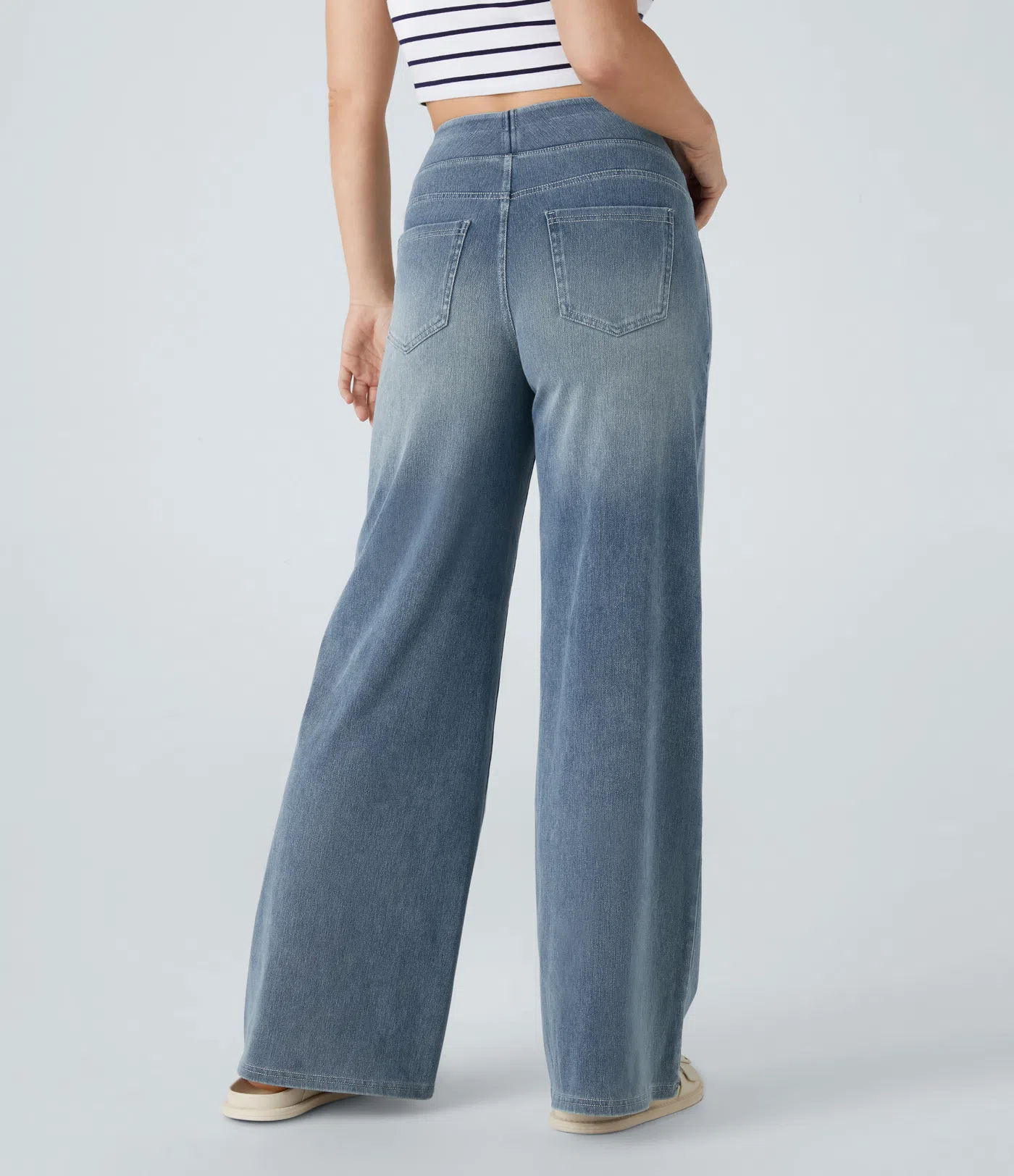Bootcut Jeans met Hoge Taille – Rekbaar Comfort & Tijdloze Pasvorm