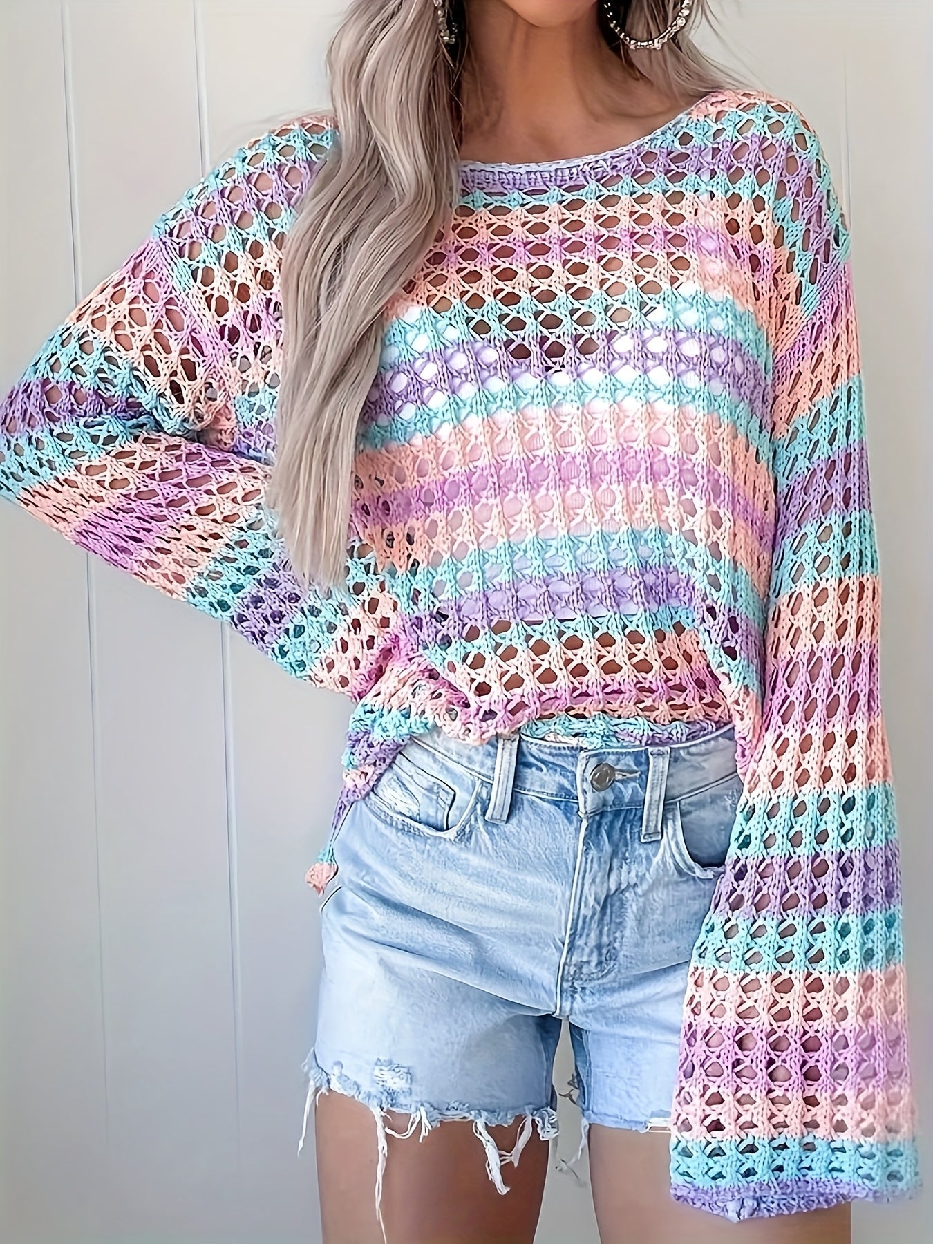 Tie-Dye Mesh Haaktop