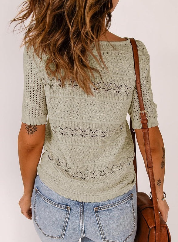 Zachte Gebreide Mouwloze Top – Lichte, Comfortabele Zomertop voor Dames met Relaxte Pasvorm