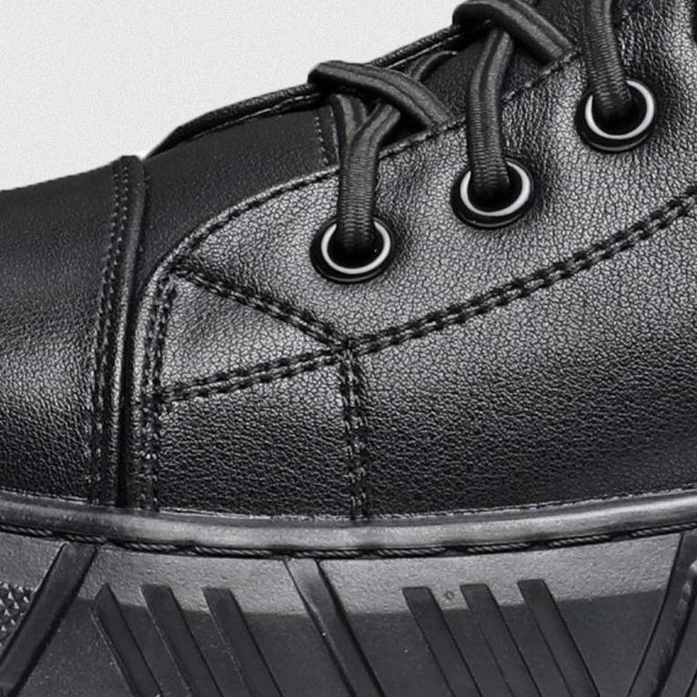 Comfortabele Leren Enkelboots voor Heren – Ademend, Schokdempend & Stijlvol