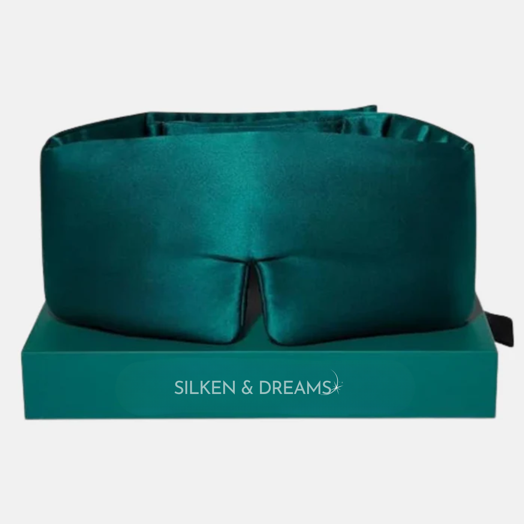 Zijden Slaapmasker met Zachte Vulling – Volledige Lichtblokkering voor Luxe, Ononderbroken Slaap